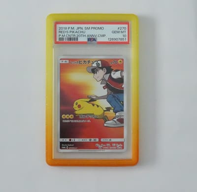 TCGprotection - PSA Guard – SunCrystal (Geel - Oranje) Gradient met glittereffect / Slab Bumper - Beschermhoes voor Pokemon, MTG, TCG, Yu-Gi-Oh & One Piece – Verzamelen