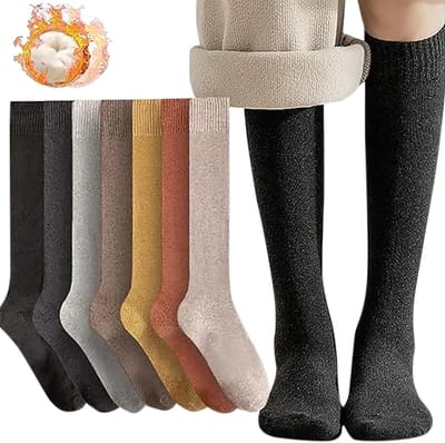 Kniekousen Dames - Hoge Sokken - Sport en Vrije Tijd - Comfortabele Pasvorm - One Size - Niet gespecificeerd