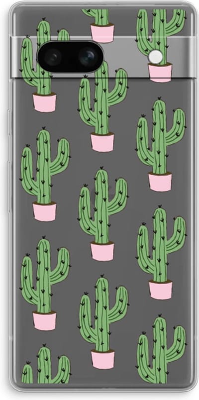 Case Company® - Hoesje geschikt voor Google Pixel 7A hoesje - Cactus Lover - Soft Cover Telefoonhoesje - Bescherming aan alle Kanten en Schermrand