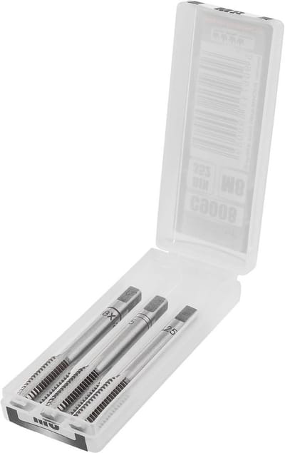 Schroefdraadborenset M3 x 0,5 - 3-in-1 HSS-G - Voorsnijder, Middensnijder en Eindsnijder