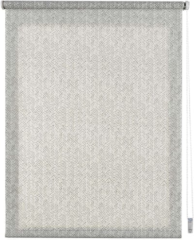 Storesdeco - Rolgordijnen met patroon, doorschijnend met Natuurlijk Grijs, 75x180 cm