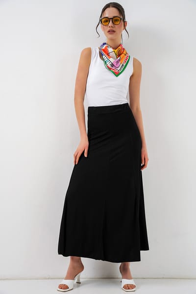 Hoge Taille A-Lijn Maxi Rok