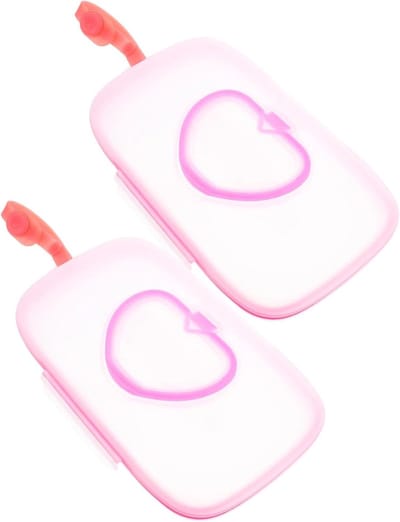 Babydoekjes Houder - Navulbaar Doekjesdoosje - Onderweg Hygiëne - Drukknop Ontwerp - 22 x 13.5 cm - Roze