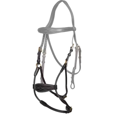 Kentucky - Hybride elastische neusriem DY coll, Cob/zwart