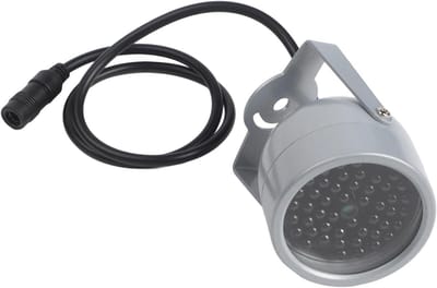 Infrarood Illuminator - Nachtzicht Lamp - Bewakingscamera Verbeteren - 48 LED Array - 10 meter bereik - Zilver