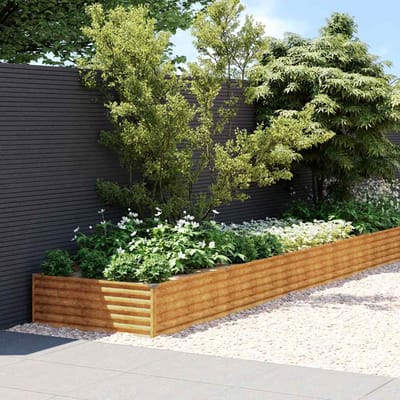 vidaXL - Plantenbak - verhoogd - 770x100x36 - cm - cortenstaal