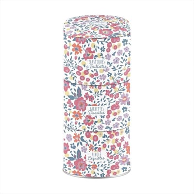 Opbergdoos Haaraccessoires - Doos Sieraden - Netjes Opbergen - Stapelbaar Ontwerp - 8.5x8.5x21 cm - Goudkleurig