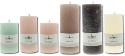 Scentmoods Rustieke Kaars Set Fireplace Comfort – Stompkaars en Dinerkaars voor de Gezelligheid van een Haardvuur