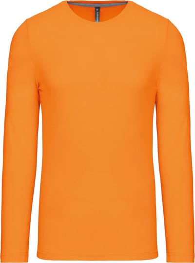 Kariban T-shirt ronde hals lange mouwen K359 - orange - 3XL