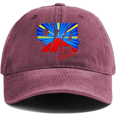 974 Île de la Réunion Casquette de Baseball Chapeaux Usés Casquette Homme Rétro Extérieur Été Chapeau Réglable brown