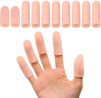 Siliconen vingerbescherming voor hand-eczeem en kallositeiten - Set van 10 stuks