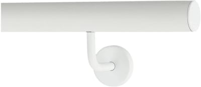 Wandleuning - Trapleuning Reling - Veilig Lopen - Roestvrijstalen Houder - 150 cm - Wit