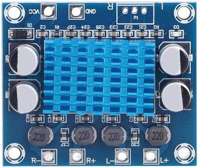Audio Versterker Module - Digitale Klasse D - Betere Geluidservaring - 2.0 Stereo Kanaal - 53 x 45 mm - Zwart