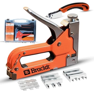 5-in-1 Heavy Duty Nietpistool met 2400 Nietjes en Verwijderaar - Perfect voor Stoffering en Houten Kroon