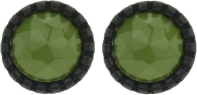 Behave - Oorstekers - Rond 1,3 cm - Olijf Groen