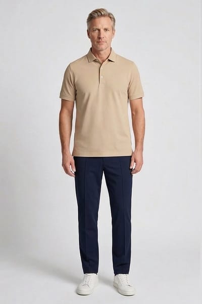 Baileys – Heren – Poloshirt – Jersey – Korte mouwen – Polo - Sand – 615240-83