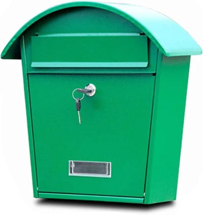 Brievenbus Villa - Suggestiedoos - Post Opslag - Grote Capaciteit - 36x13x37cm - Groen