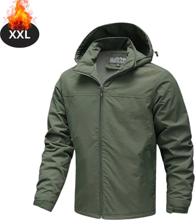 Livano Winterjas - Parka - Heren - Winter - Jas - Volwassen - Stijlvol - Legergroen - XXL