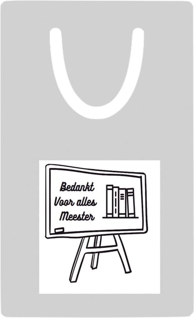 Hacebo® - Bedankt voor alles meester metalen boekenlegger - Meester - Meester - Leraar Bladwijzer boekenleggers - 7.6 cm x 5cm