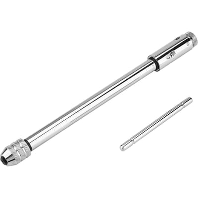 Verstelbare T-handgreep Ratel Tapkruk M3 M8 & M5 M12 Voor Tap- en Snijplaatset Type 1 gray