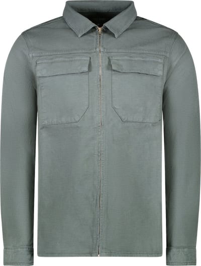 Cars Jeans Ronzo Shirt Zip Twill Gmd Moss Size: M | Long-Sleeved T-Shirts Outlet | Heren | Grijs