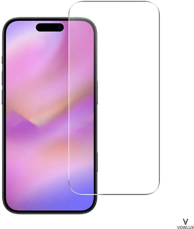 VOWLUX Screenprotector Geschikt voor iPhone 17 Pro Max – Gehard Glas Tempered Glass – 9H Extra Sterk, HD Helder, Case-Friendly – Beschermglas