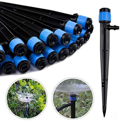 Irrigatie Druppelaars 100 Stuks - Blauwe Emissies voor Efficiënte Tuinirrigatie
