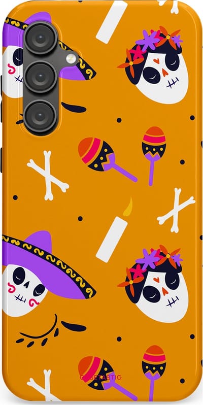 Casetastic Hoesje Geschikt voor Samsung S23 FE - Stijlvolle Beschermende Duo-layer Case - Viva Muertos