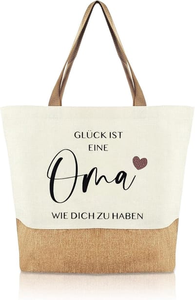 Ruime jute shopper voor dames - duurzame stoffen tas voor boodschappen en dagelijks gebruik