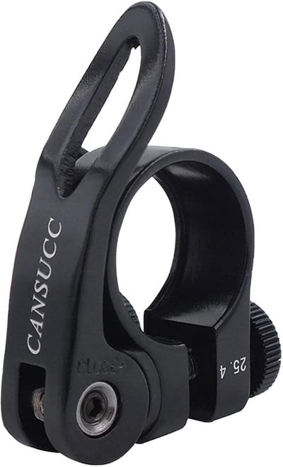 Fiets Zadelpenklem - Zadelklem Quick Release - Fiets Zadel Verstellen - Hollow Design - 25.4 mm - Zwart