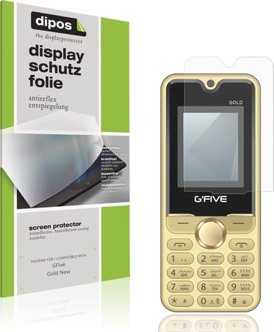 dipos – 4x Matte Beschermfolie geschikt voor GFive Gold New | Krasbestendige & antireflecterende Screenprotector Ultra-Thin