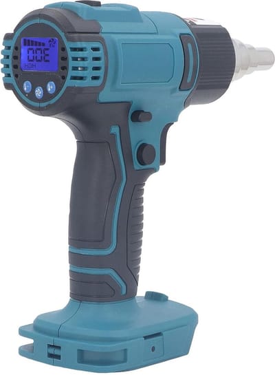 Snoerloos Heteluchtpistool met 4 Mondstukken en Lithiumbatterij - Overbelastingsbeveiliging - ABS - Temperatuurregeling - LCD Digitaal Display - Hoog Vermogen .