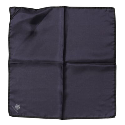 Blauwe DG Kroon Zijden Vierkante Mannen Foulard Sjaal