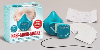 Herbruikbaar Turkoois Neus- en Mondmasker - Groot