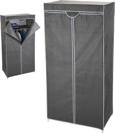 Garderobekast - Kledingkast hang en leg - Grijs - 75 x 45 x 160cm