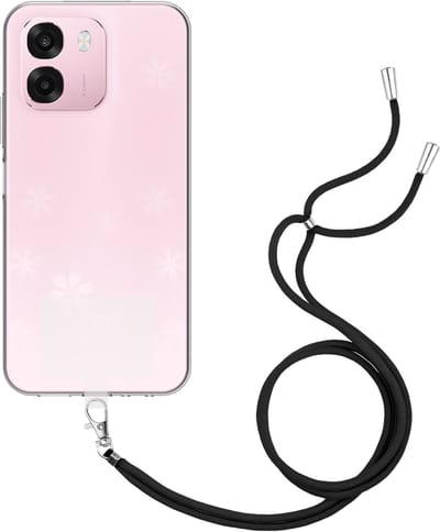 Just in Case hoesje met koord geschikt voor Oppo A6 (4G/5G) / A6s (4G/5G) Hoesje met Koord - Flexibele Case - Transparant