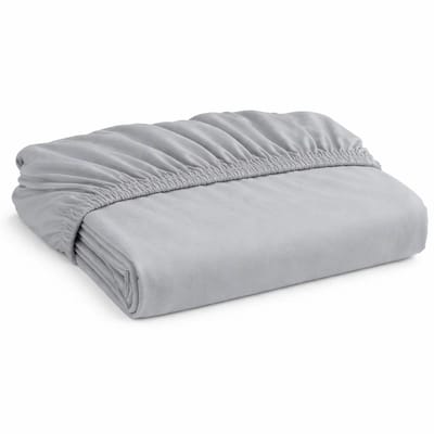 Decoware Peuter Hoeslaken - Grijs - Katoen - Elastiek Rondom - Peuterbed - 70x150 cm
