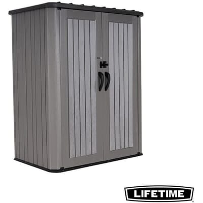 Lifetime opbergschuur - grijs, 183 x 100,5 x 29,5 cm