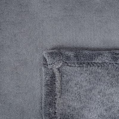 BAYBURT - Deken - Grijs - 150 x 200 cm - Polyester