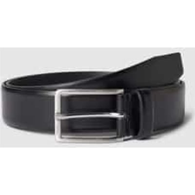 BOSS Leren Riem Erman-L Sz35 Leather Belt W90 Black Zwart