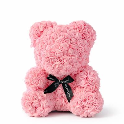 Rozen beer 45 cm XXL – Roze knuffelbeer – Luxe Cadeau met Giftbox