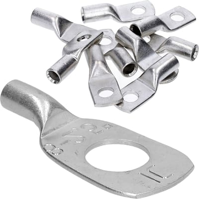 10 stuks Kalitec HR2-8 standaard buiskabelschoenen 2,5 mm² M8 I zonder kijkgat I Made in Germany