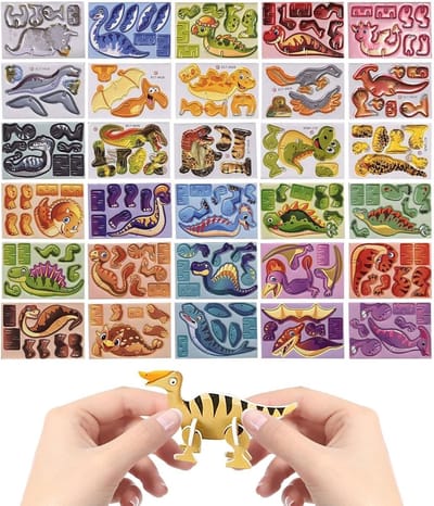 Driedimensionale Puzzels - Bouwmodel Puzzel - Creatief Spelen - Cartoon Dieren - 30 Stukjes - Oceaan