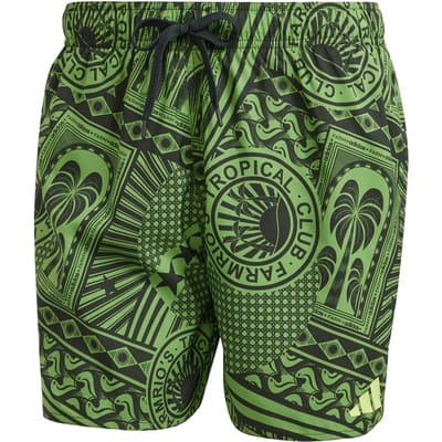 adidas Sportswear adidas x FARM RIO 3-Stripes Zwemshort 5-Inch - Heren - Groen