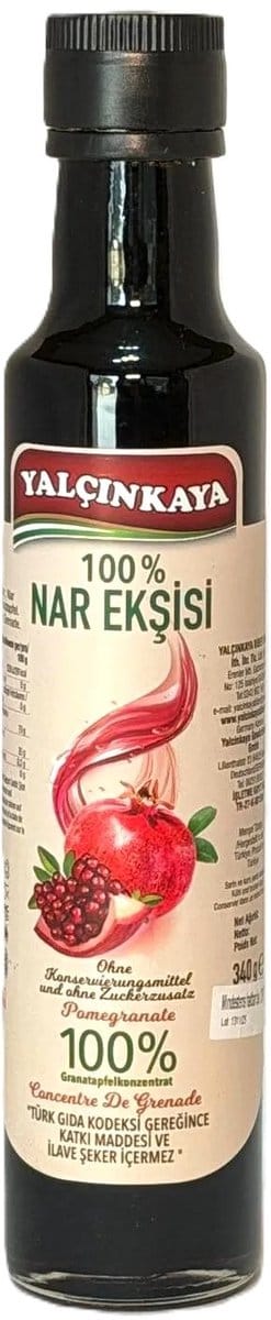 Yalcınkaya Antep Echte Granaatappel zuur (100% natuurlijke granaatappel zonder toevoegingen) 340 ml - Yalçınkaya hakiki nar eksisi (%100 nareksisi dogal katkisiz) 340 ml - Genuine 100% natural pomegranate syrup without additives 340 ml