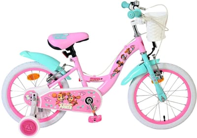 Paw Patrol Kinderfiets - Meisjes - 16 inch - Roze - Twee handremmen