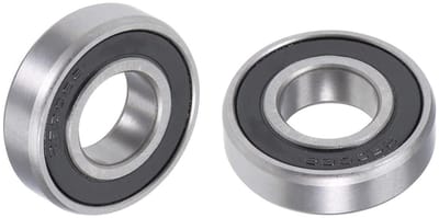 Set van 2 diepgroefkogellagers 6900-2RS - 10 x 22 x 6 mm, dubbel afgedicht, chroomstaal voor machines en industriële toepassingen