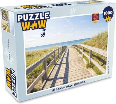 Puzzel Strand - Pad - Europa - Legpuzzel - Puzzel 1000 stukjes volwassenen