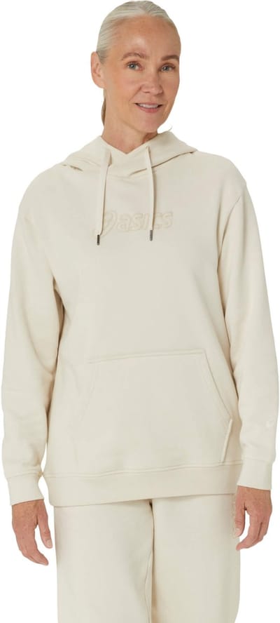 ASICS Logo OTH - Hoodie - Maat S - Beige - ASICS Sportswear - Padel - Dames Hoodie voor Vrouwen