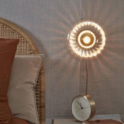 it's about RoMi Wandlamp Brussels - Goud/Glas - Ø27cm - Binnen Modern,Luxe